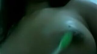 Teen brushes small sexi tits! porn video